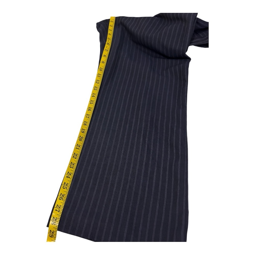 Portfolio Louben Size 12 Navy Blue Pinstripe Dress Pants Career Office Trousers - Picture 14 of 15